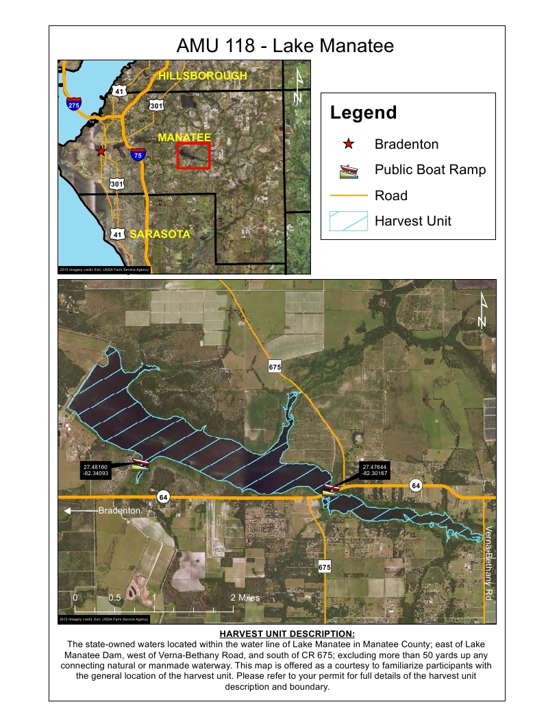 lake manatee gator harvest map